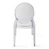 Atlas Commercial Products Sofia Stacking Chair with UV Protection Chair, Clear SC4CLR